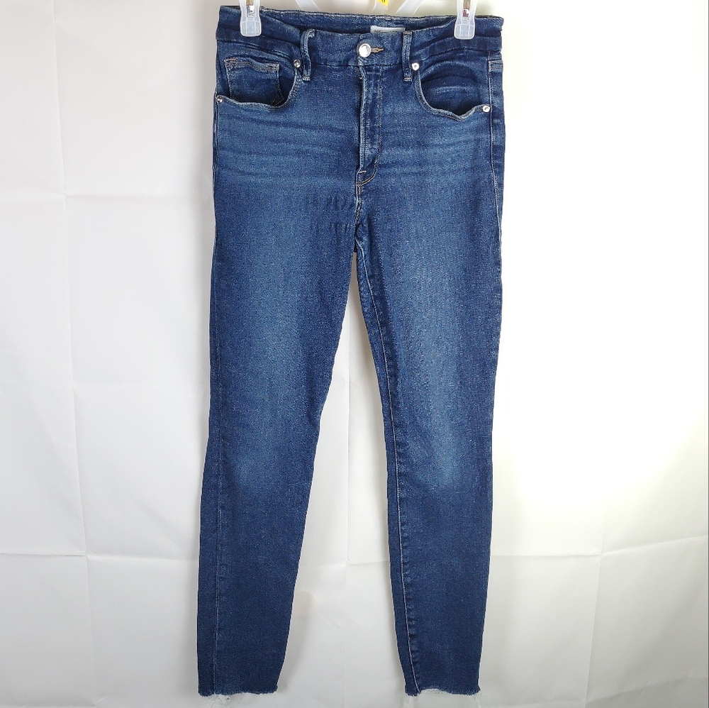 Good American Skinny Jeans Womens 6/28 Denim Casual Going Out Streetwear Western
